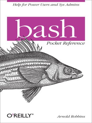 cover image of bash Pocket Reference
